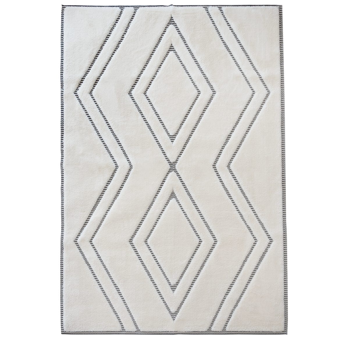 Dywan Bergamo 3D geometric beżowy 200 x 280 cm