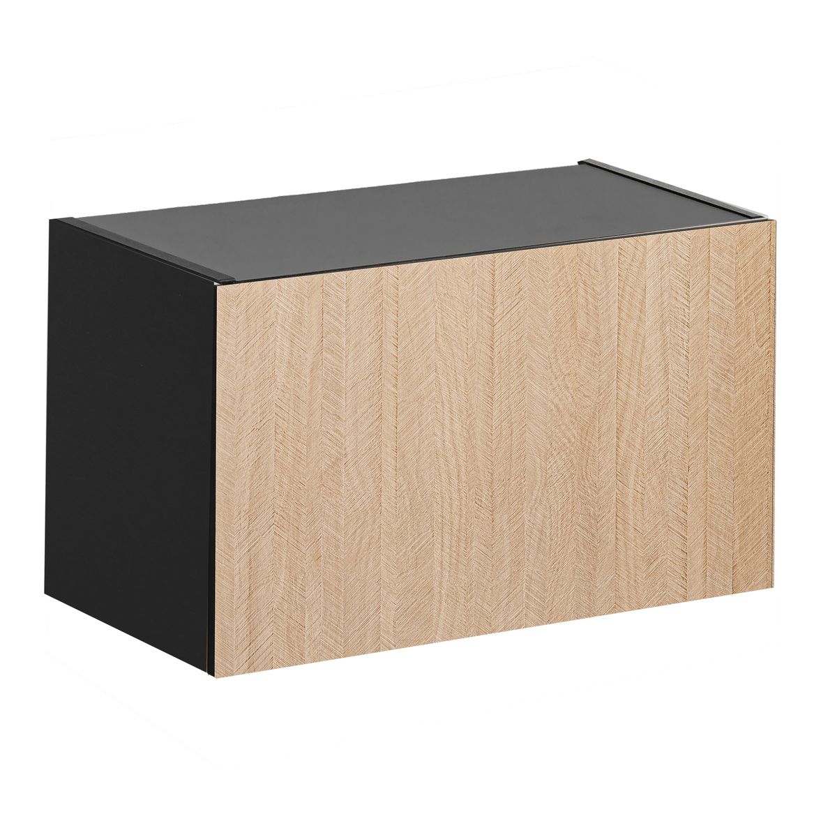 Szafka kuchenna wisząca okapowa Roma 60 cm kolor jodełka/czarny