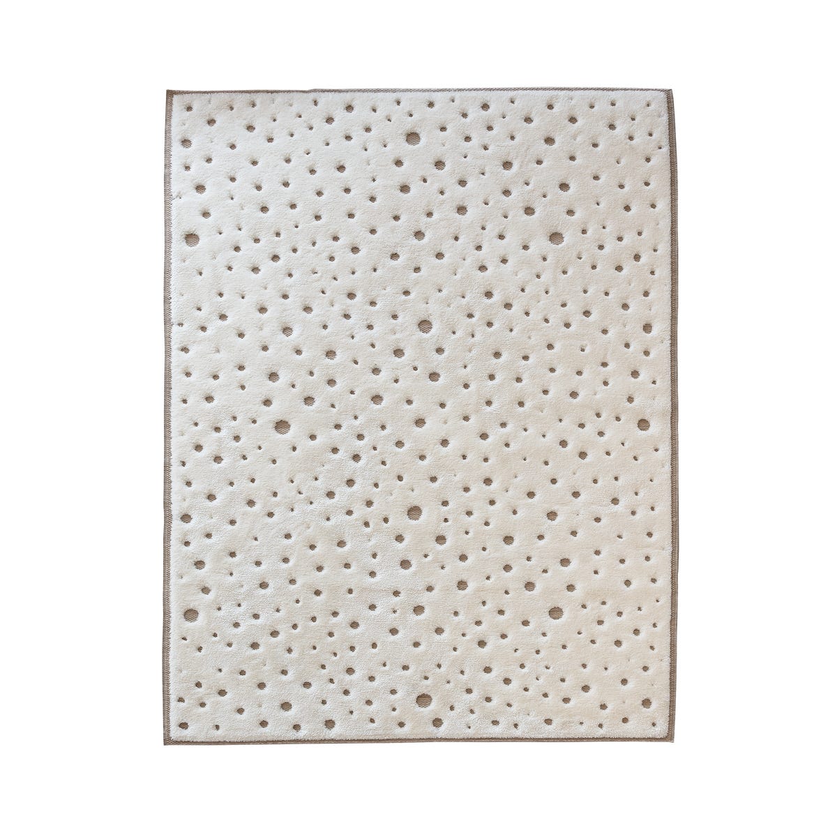 Dywan Bergamo 3D Groszki kremowo-beżowy 120 x 160 cm