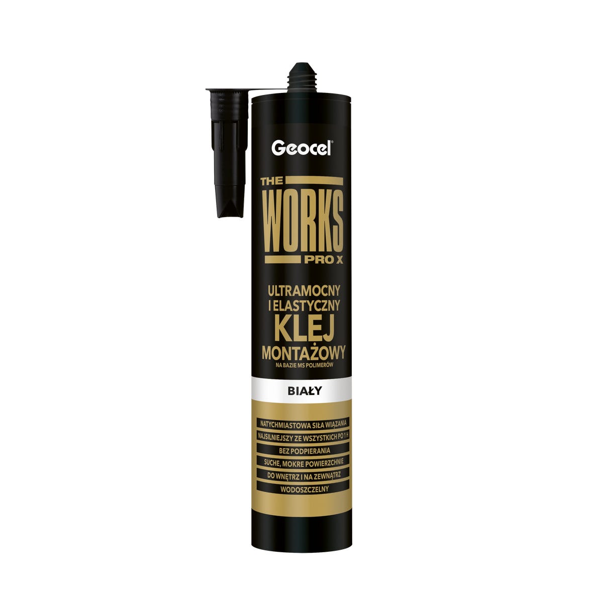 Klej montażowy biały 280 ml Geocel Works Pro
