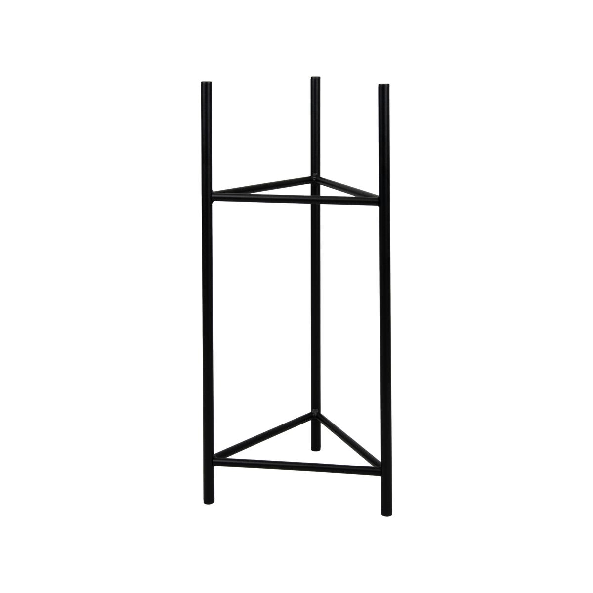 Stojak na donicę Lizio 27x60 cm metalowy czarny Your Loft Designe