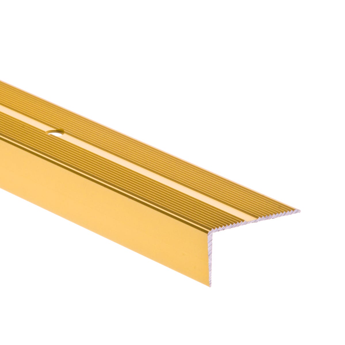 Profil schodowy ryflowany złoty aluminium anoda 42 mm x 100 cm