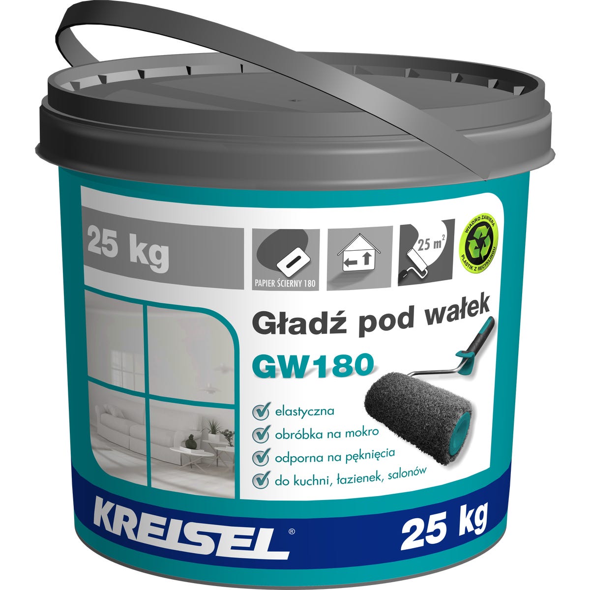 Gotowa gładź pod wałek GW180 25 kg Kreisel