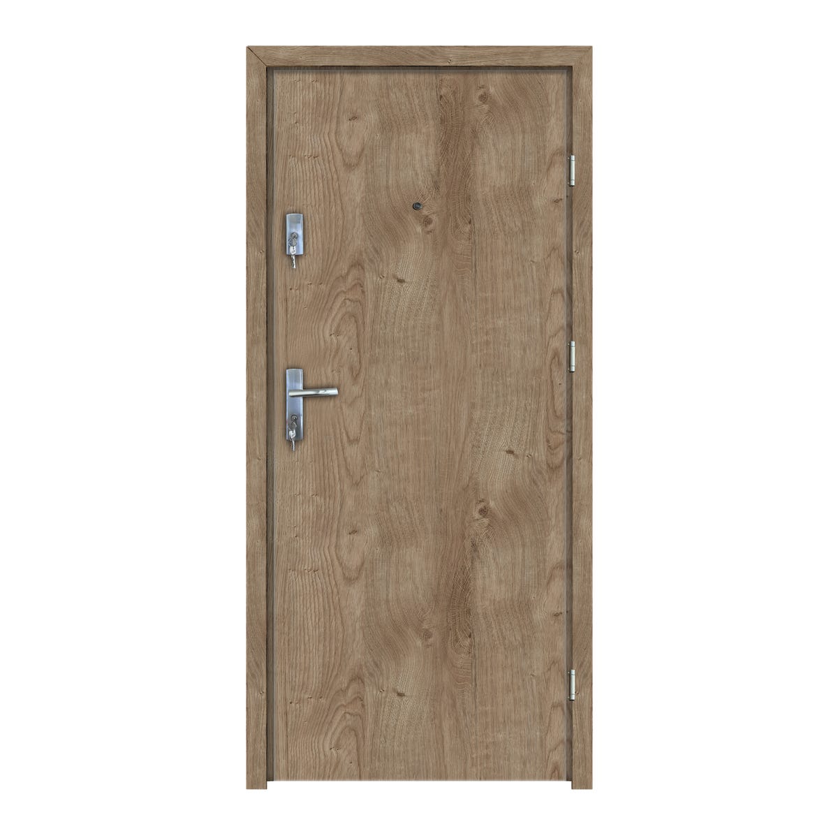 Drzwi wewnętrzne wejściowe Santos II OP dąb wiosenny 90 prawe Perfect Door