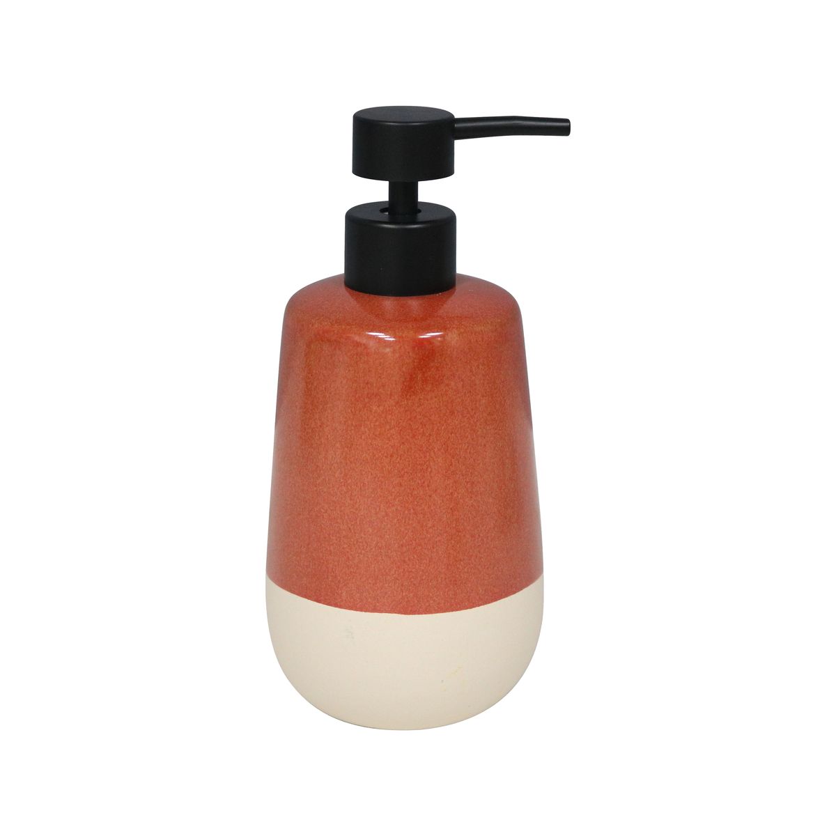 Dozownik mydła w płynie Glaze terracotta 0.24l czerwony Sensea