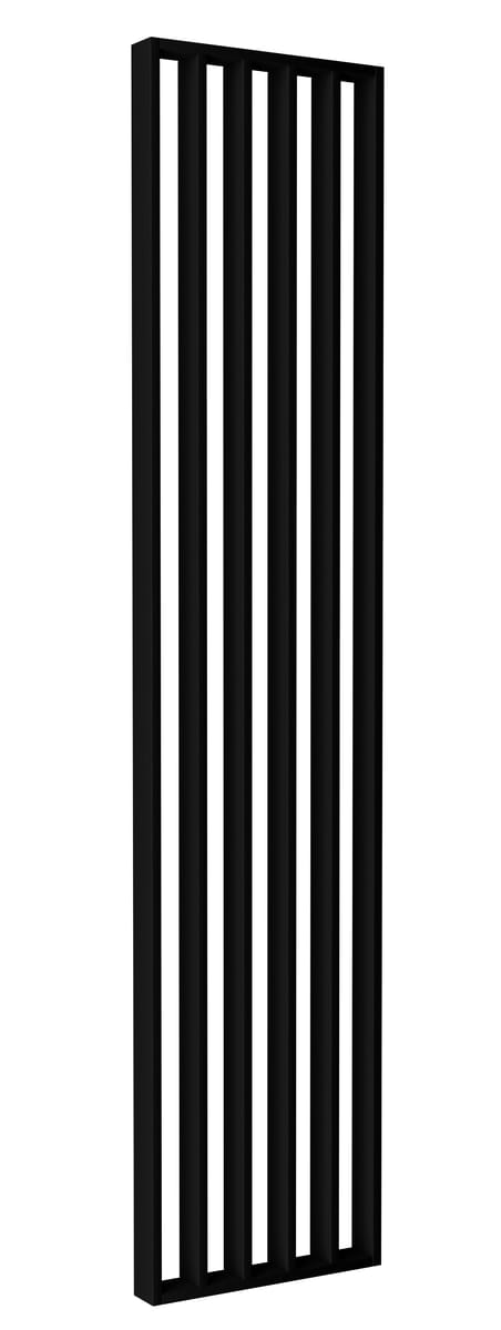 Ścianka działowa lamelowa ażurowa 275x60 cm Czarna