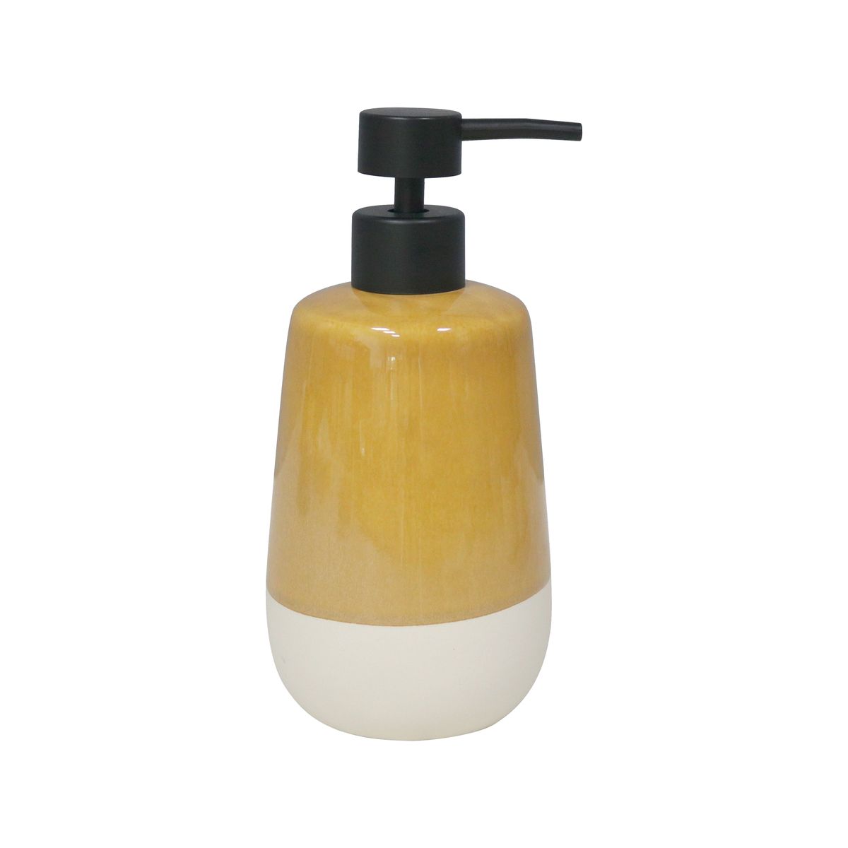 Dozownik mydła w płynie Glaze pecan 0.24l żółty Sensea