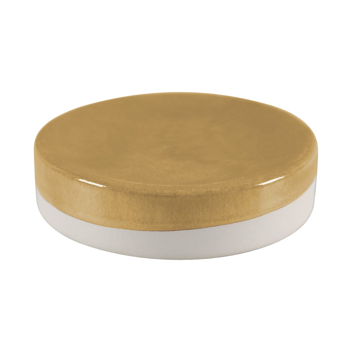 Mydelniczka ceramiczna Glaze pecan śr. 10.4 cm żółta Sensea