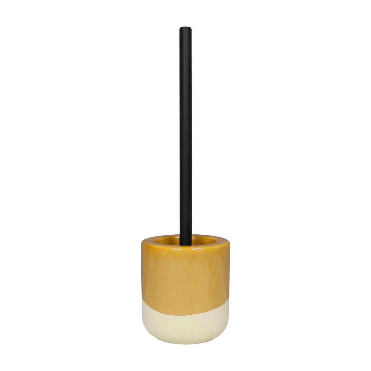 Szczotka WC Glaze Pecan żółta 42.9 cm Sensea