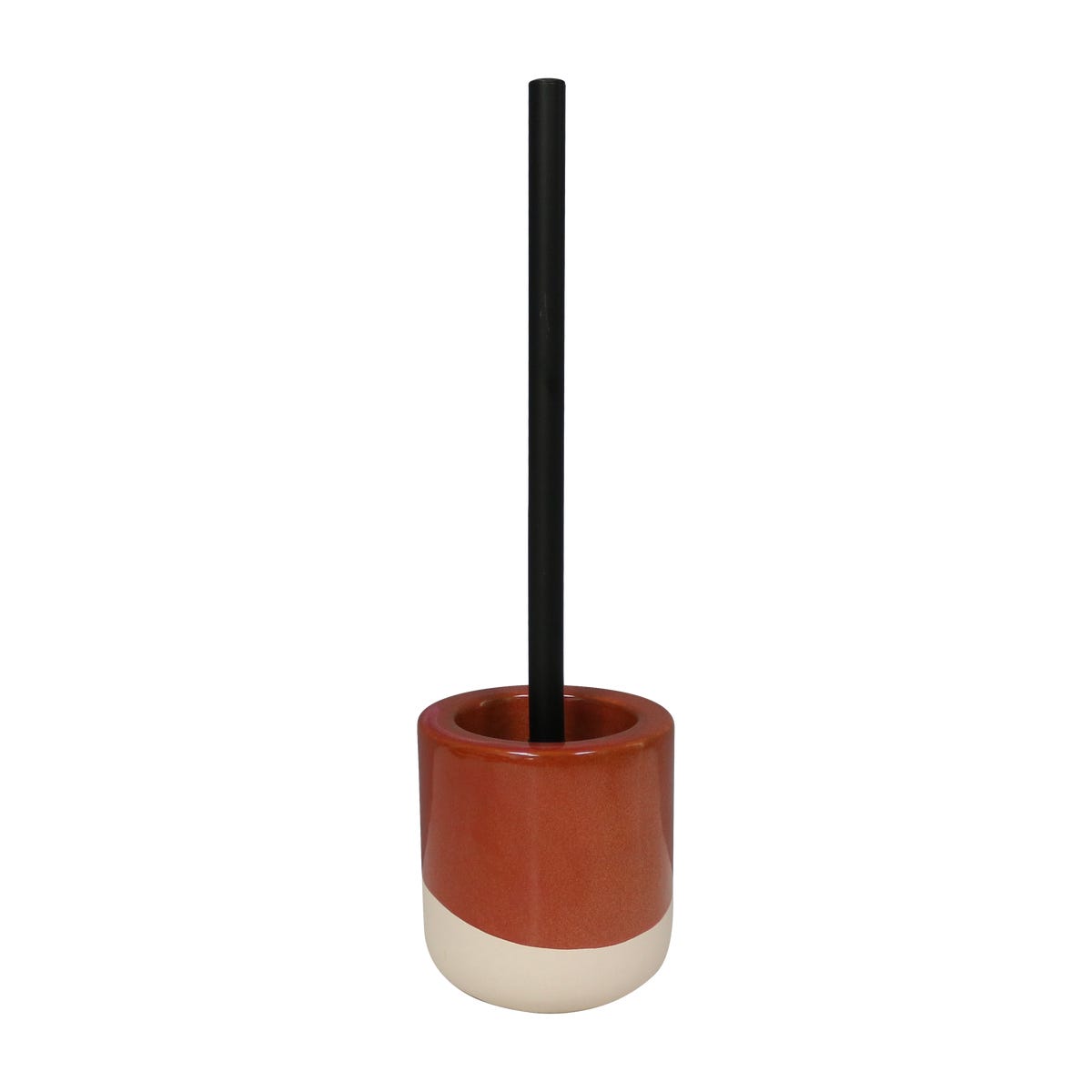 Szczotka WC Glaze Terracotta czerwona 42.8 cm Sensea
