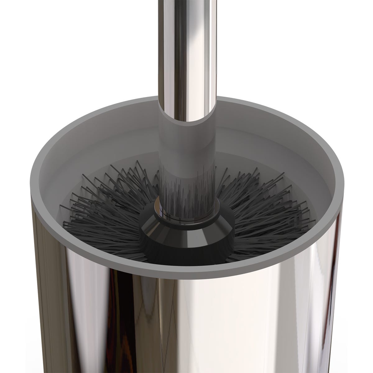 Szczotka do WC chromowana 40 cm Essential 638077TB-S Sensea