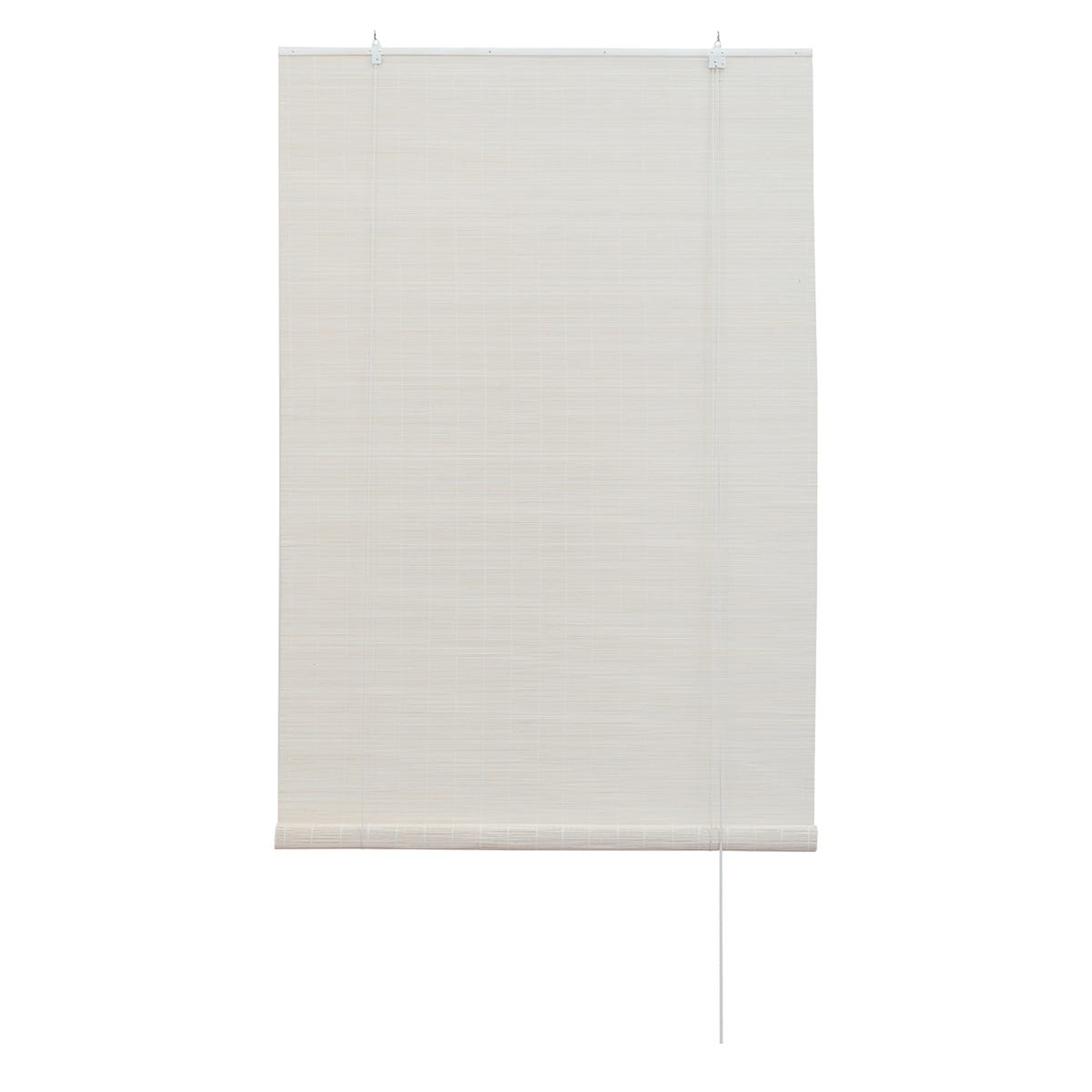 Roleta bambusowa Unda biała 120 x 250 cm Inspire