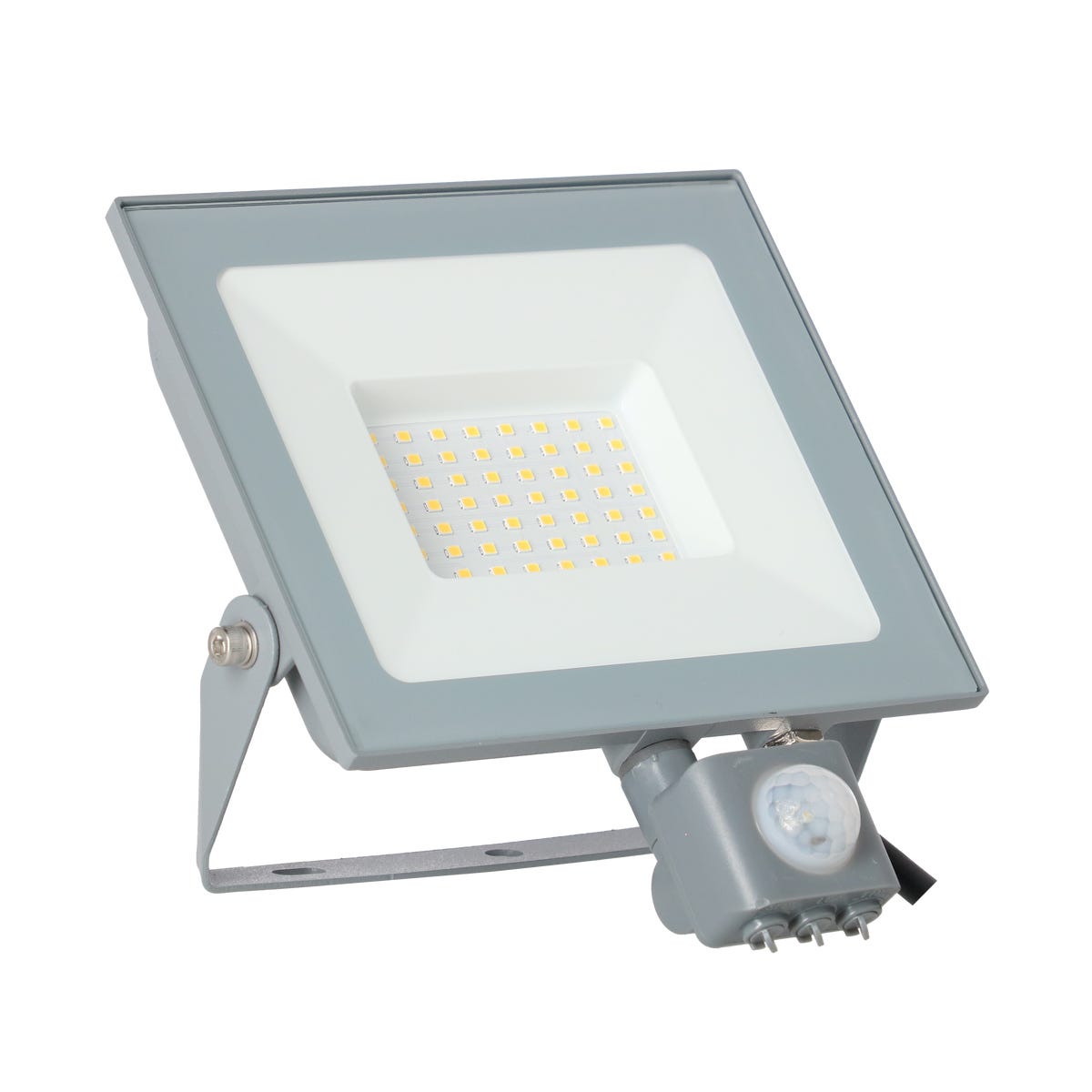 Naświetlacz szary z czujnikiem 5000 lm IP44 LED Orio