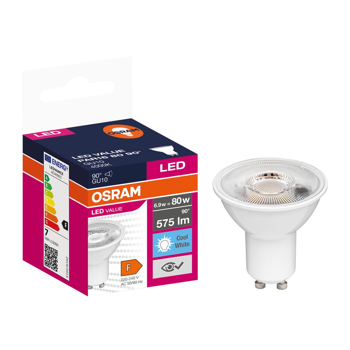 Żarówka LED GU10 6,9 W 575 lm Neutralna biel Osram