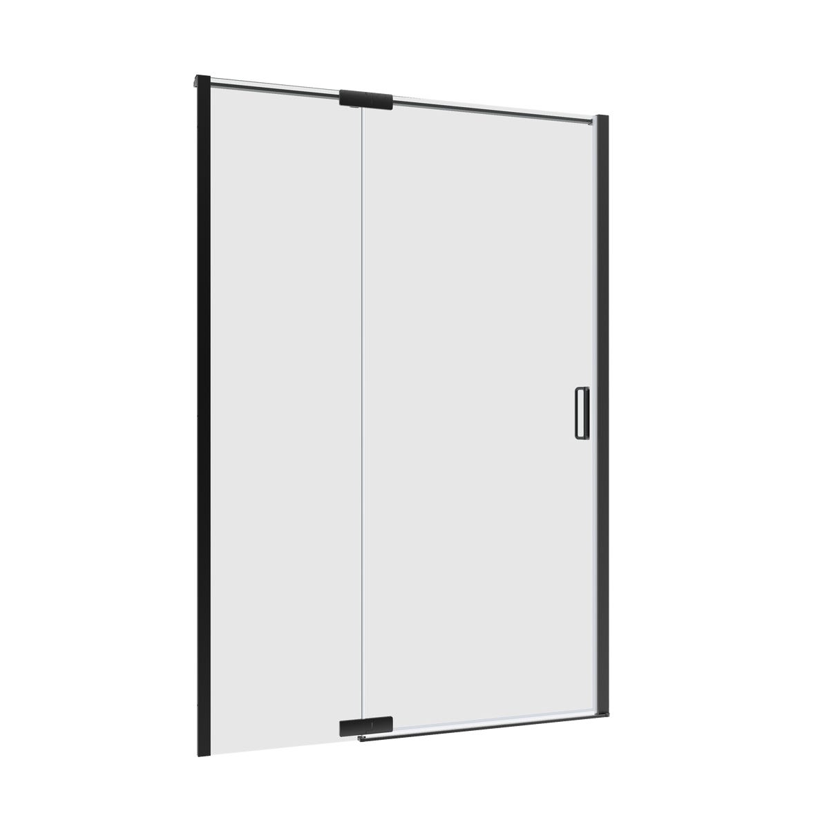 Sensea Drzwi prysznicowe uchylne Neo czarne 140x200 cm