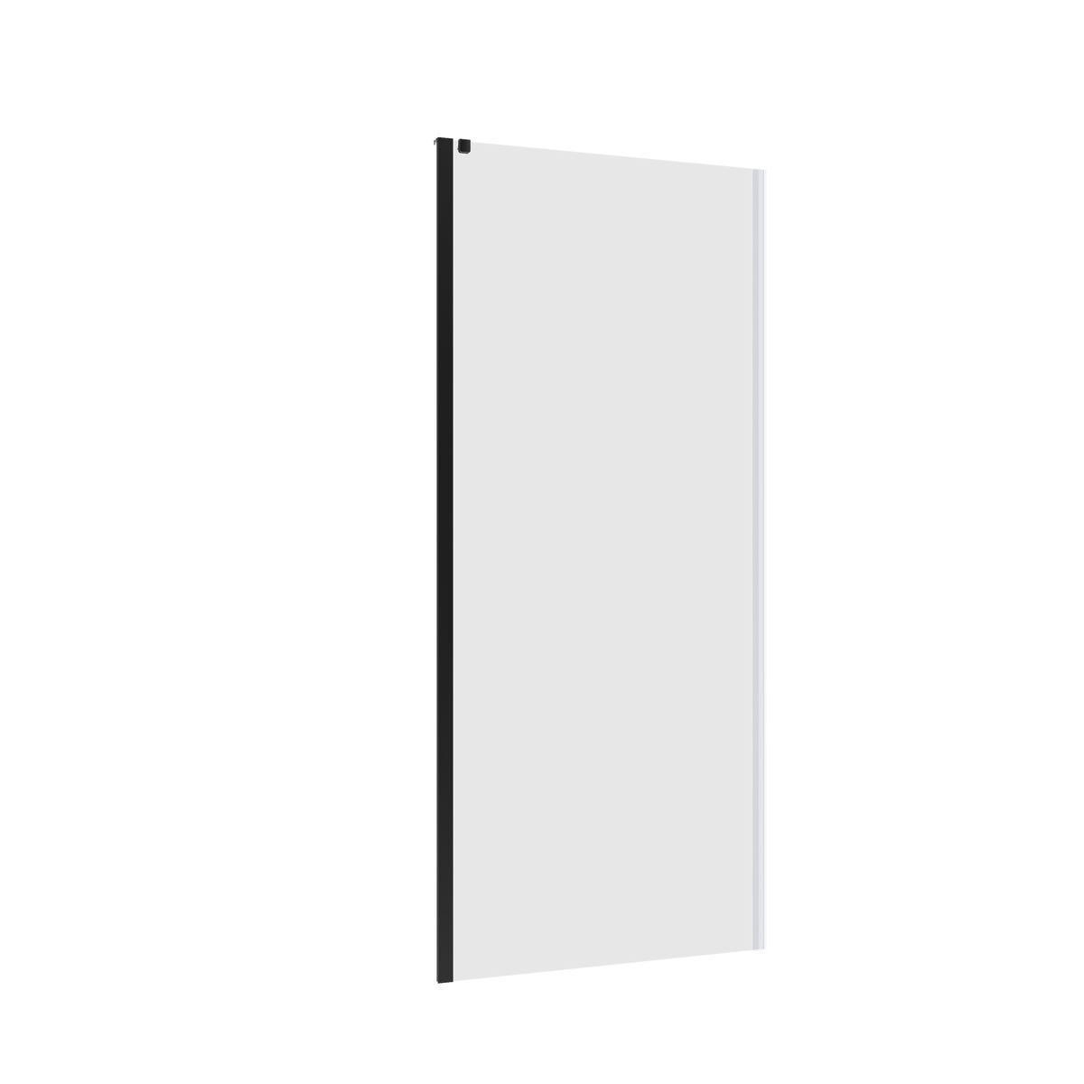 Sensea Ścianka do drzwi prysznicowych uchylnych Neo 90x200 transparentna profil czarny