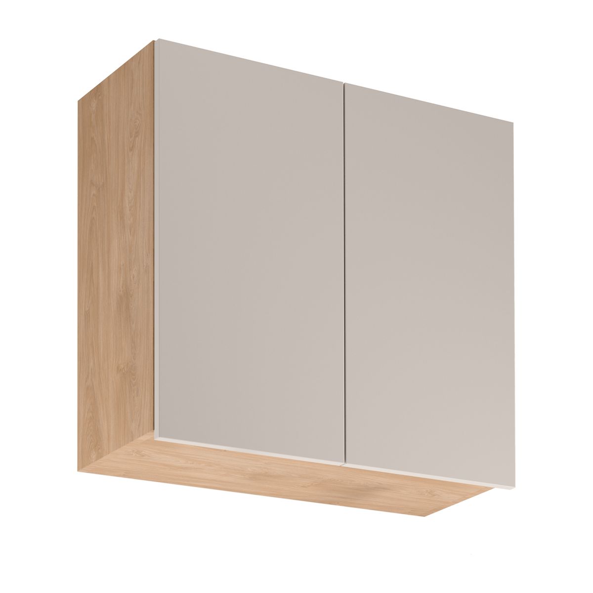 Szafka kuchenna wisząca Acari 80 cm wys. 72 cm kolor beżowy/dąb