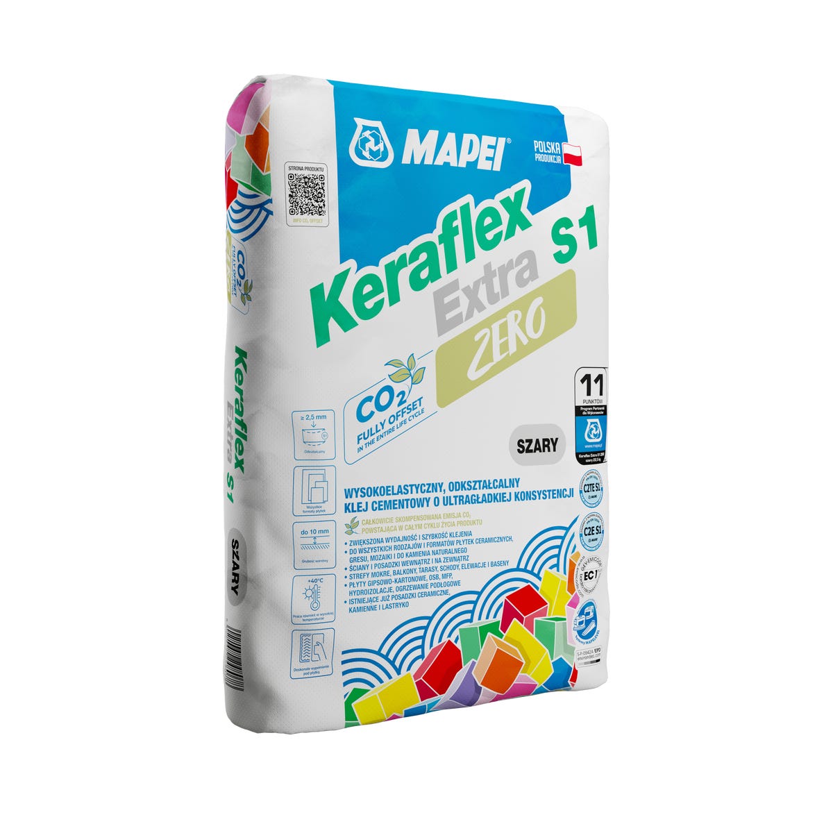 Zaprawa klejowa Keraflex Extra Zero 22,5 kg MAPEI