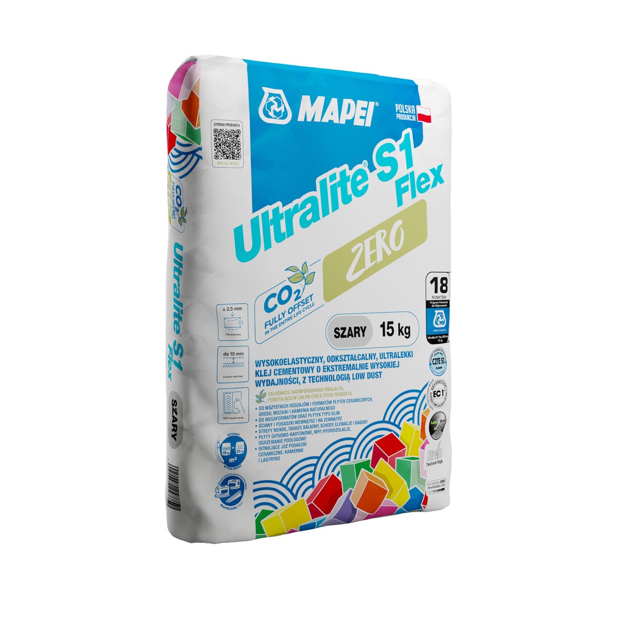 Zaprawa klejowa Ultralite S1 Flex 15 kg MAPEI