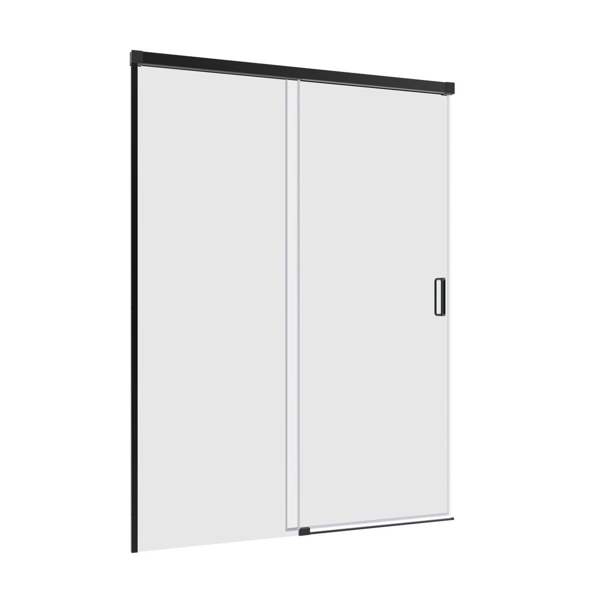 Sensea Drzwi prysznicowe przesuwne Neo czarne160x200 cm