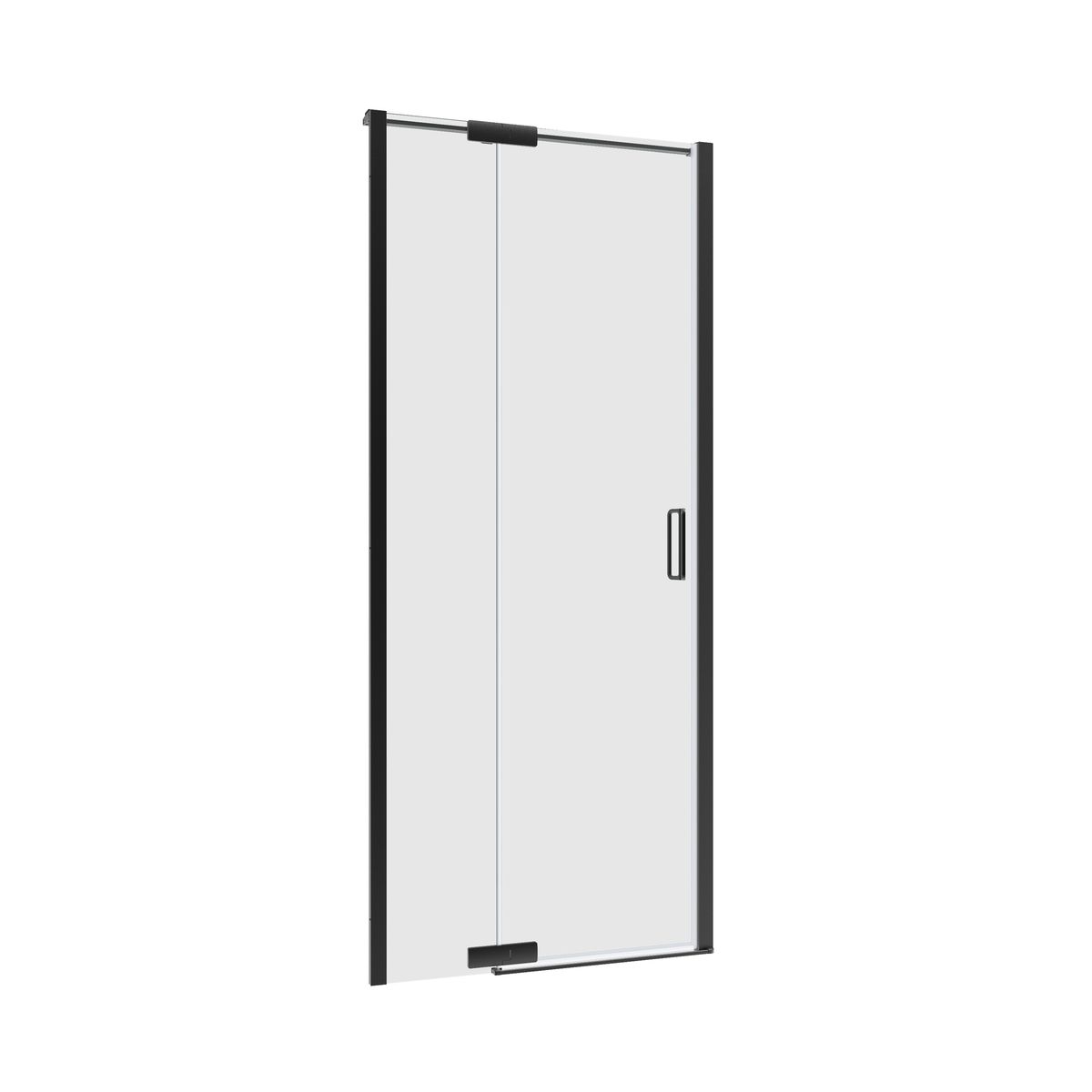 Sensea Drzwi prysznicowe uchylne Neo czarne 90x200 cm