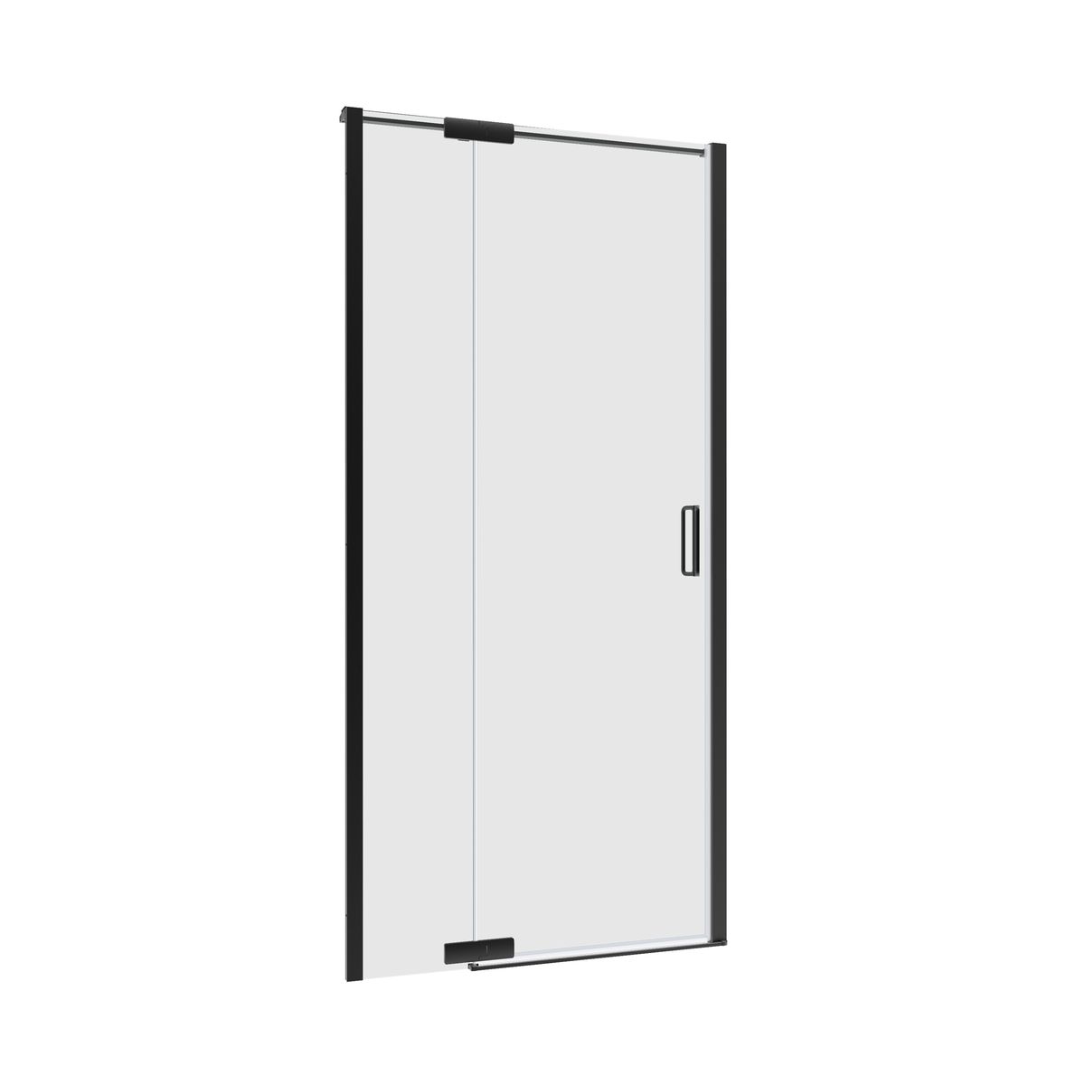 Sensea Drzwi prysznicowe uchylne Neo czarne 100x200 cm