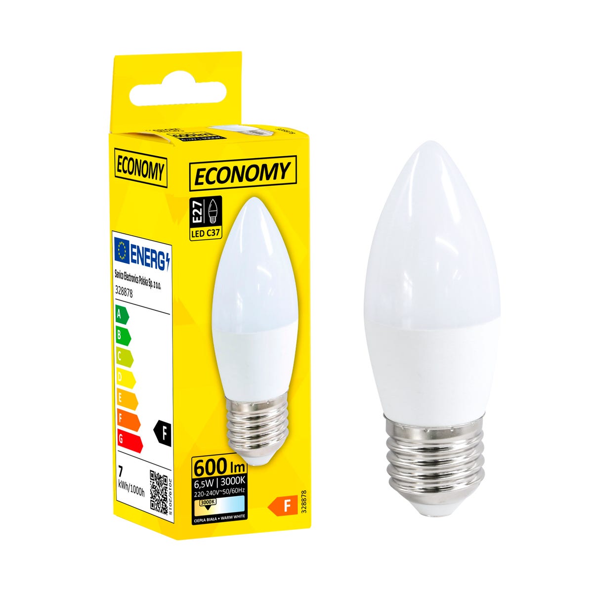 Żarówka LED E27 6,5 W 600 lm Ciepła biel Goldlux