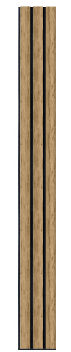 Fllow Panele ścienne 3D Lamel na czarnym filcu 265x30 cm Catania