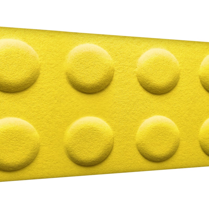 Panele ścienne 3D filcowe Klocek żółty 60x30 cm