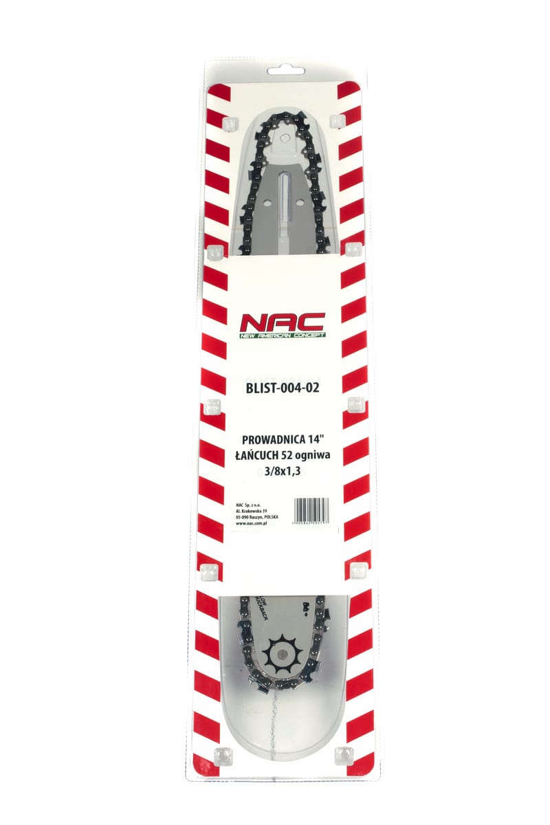 Prowadnica do piły łańcuchowej 35 cm 3/8'' 1.3 mm NAC