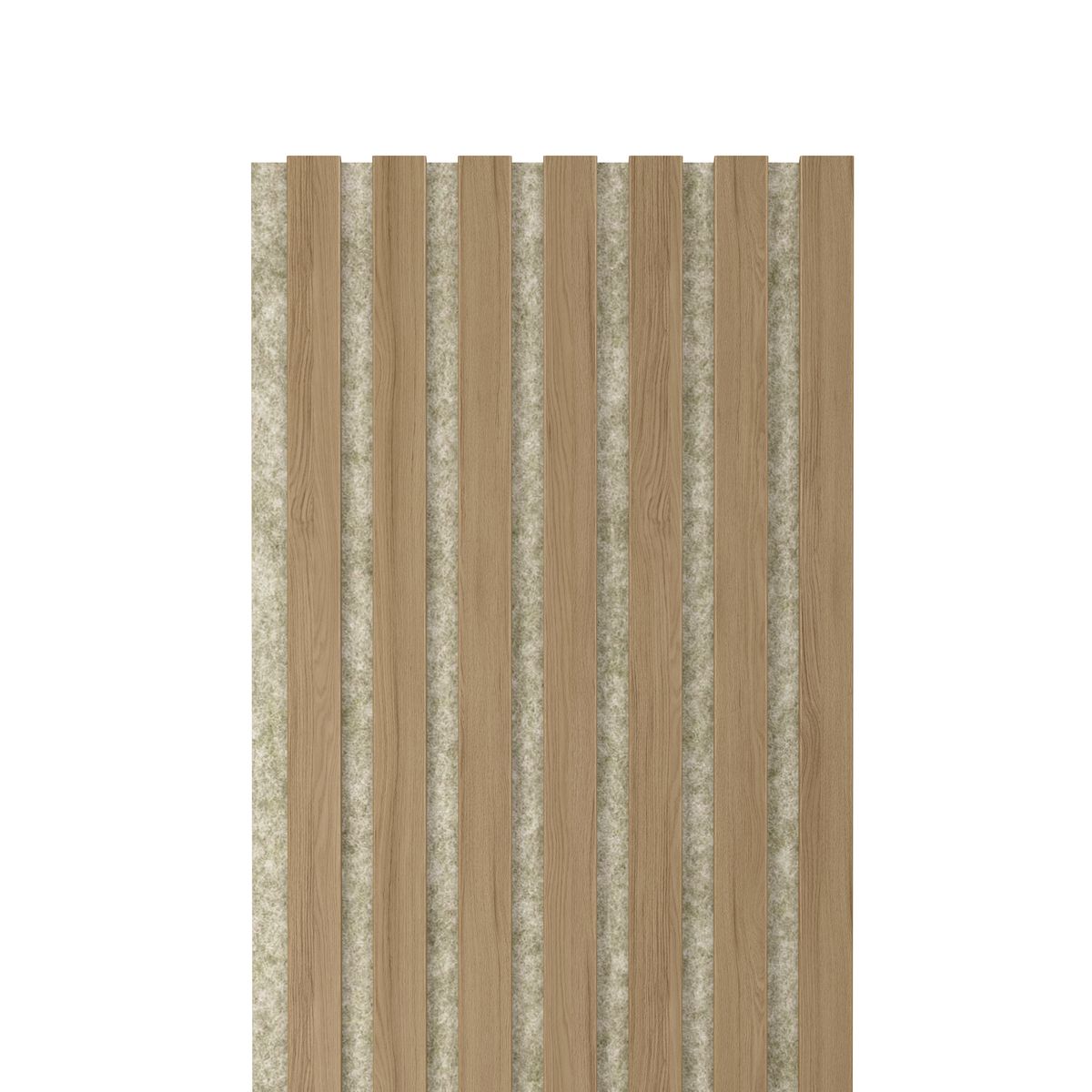 Panele ścienne 3D Lamel na beżowym filcu 265x30 cm Dąb 7 lameli