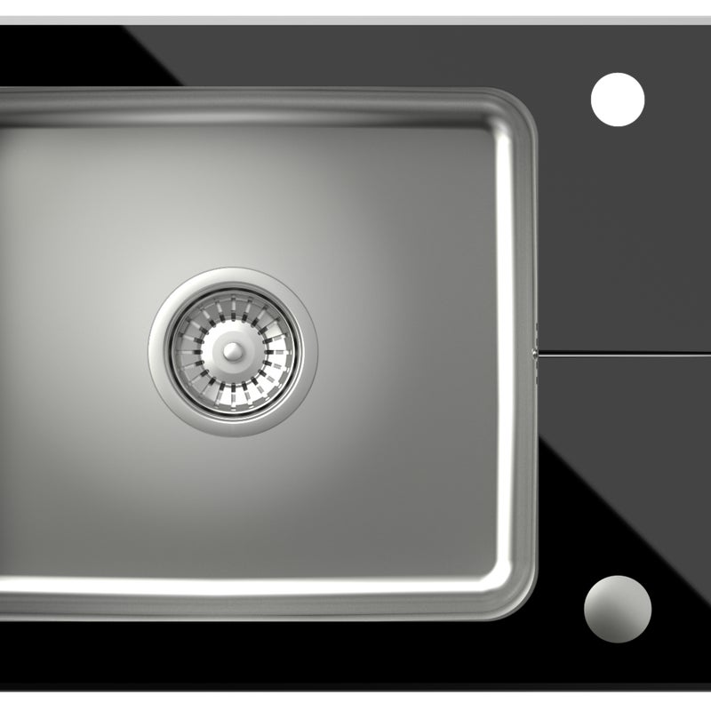 Zlewozmywak szklany Rene Quadron