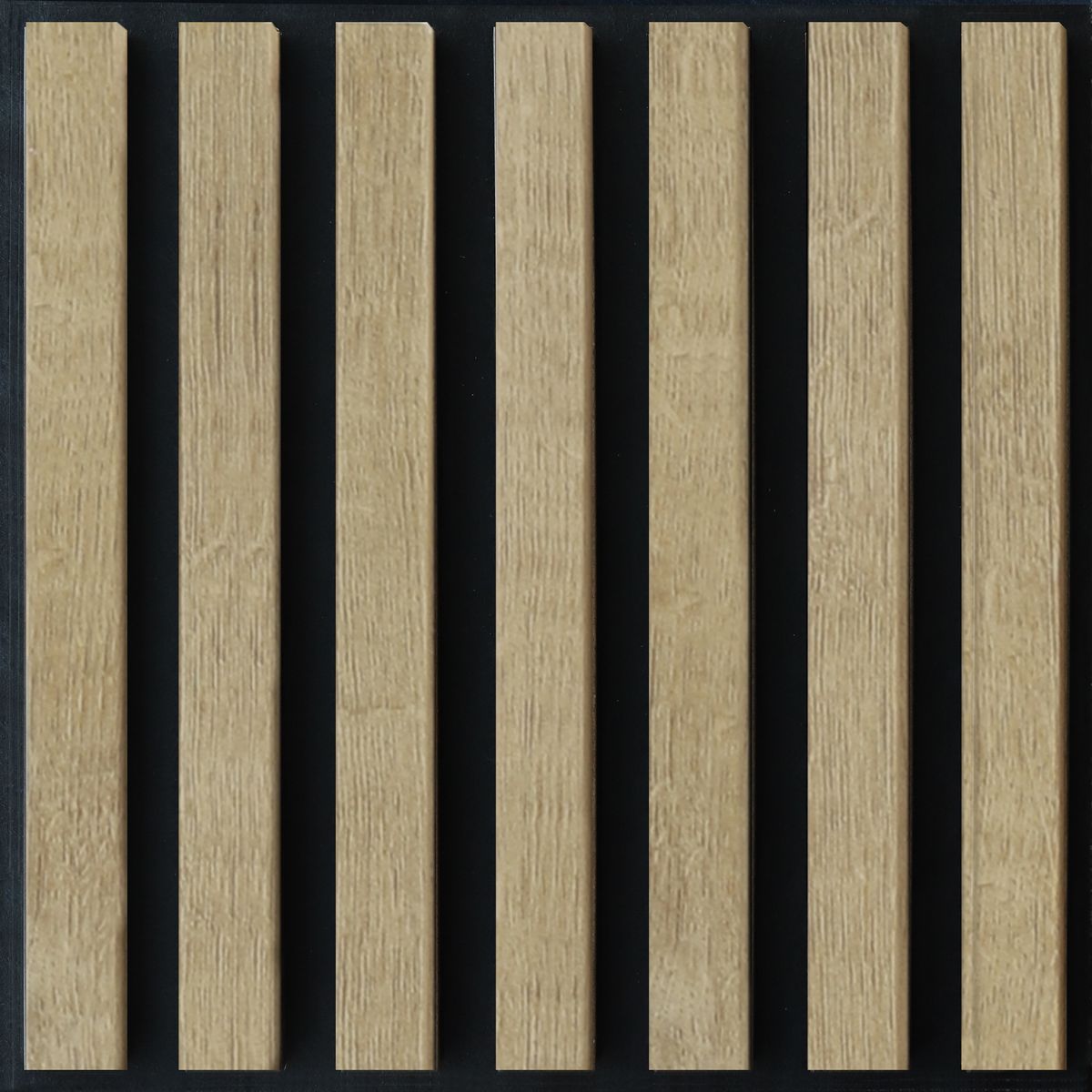 Panele ścienne 3D Lamel na czarnym filcu 50x50 cm Dąb Saragossa 7 lameli