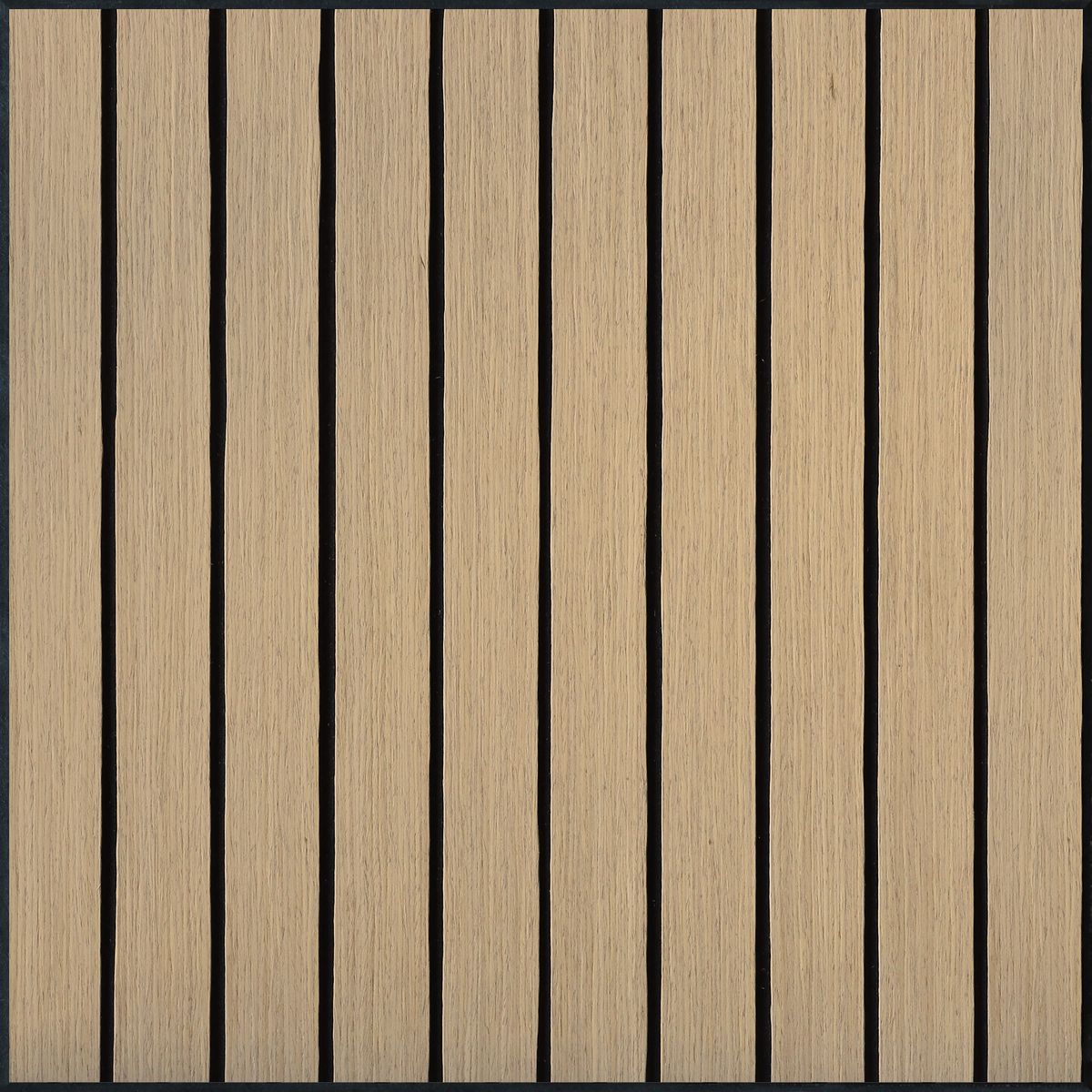 Panele ścienne 3D SOFT na czarnym filcu 50x50 cm Dąb linie