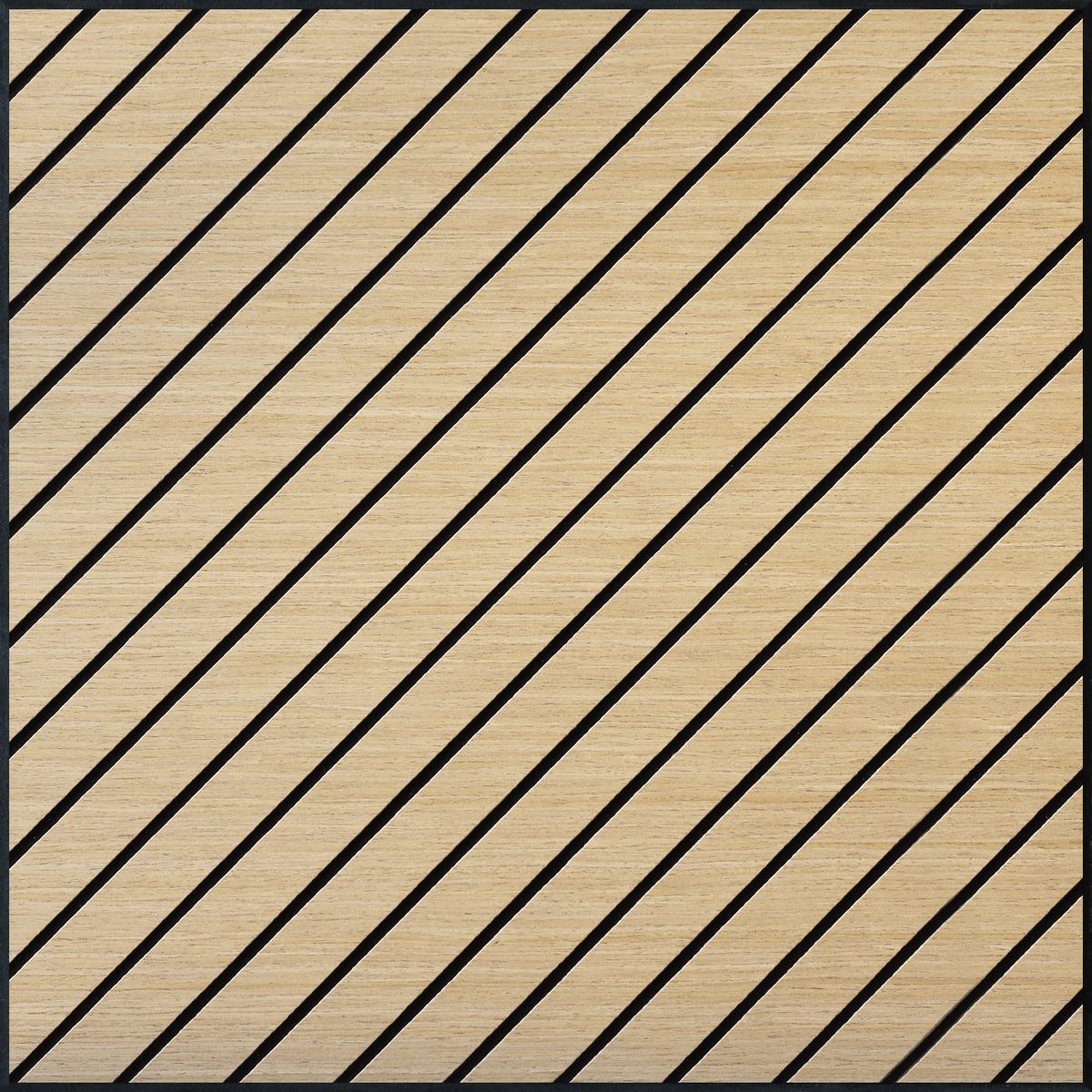 Panele ścienne 3D SOFT na czarnym filcu 50x50 cm Dąb skos wąski