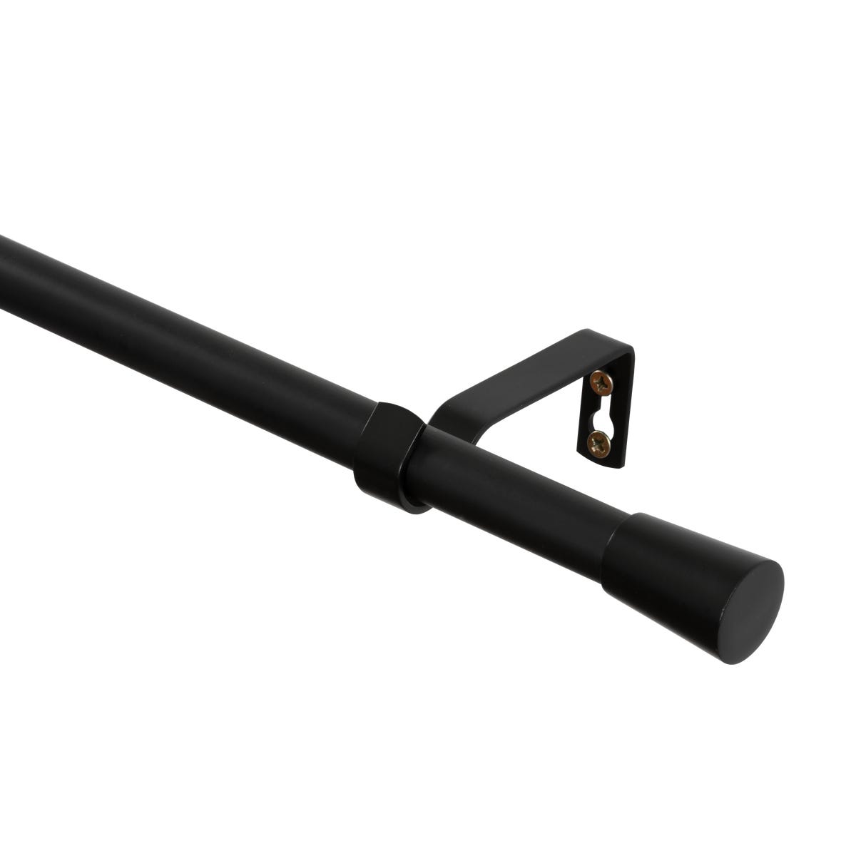 Karnisz Eris 240 cm pojedynczy czarny mat 19 mm Inspire