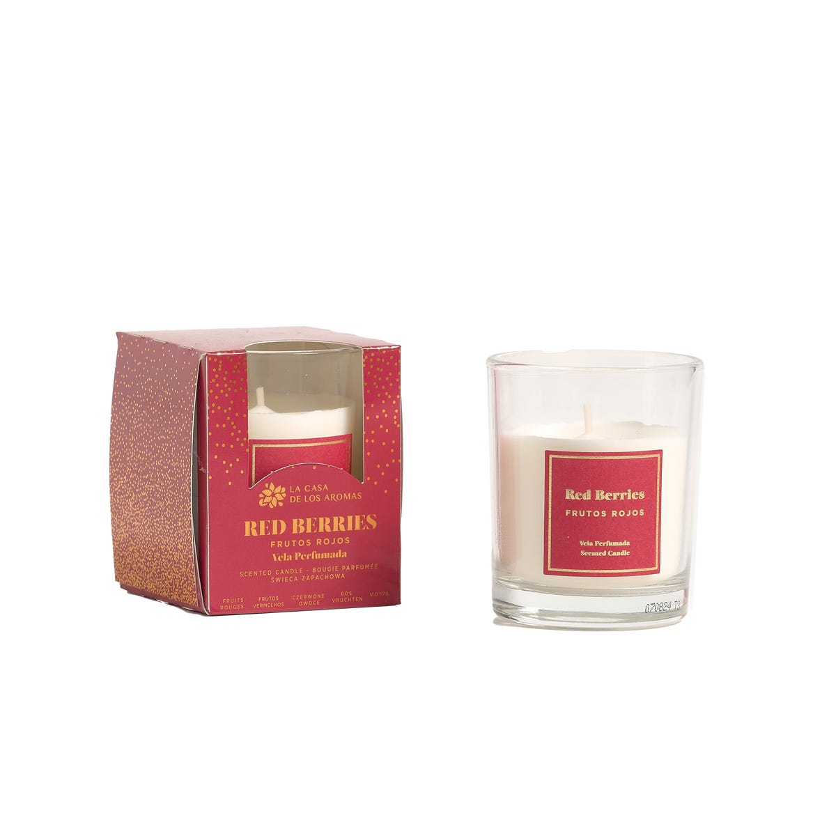 Świeca zapachowa w szkle świąteczna Czerwone Owoce La Casa de los Aromas