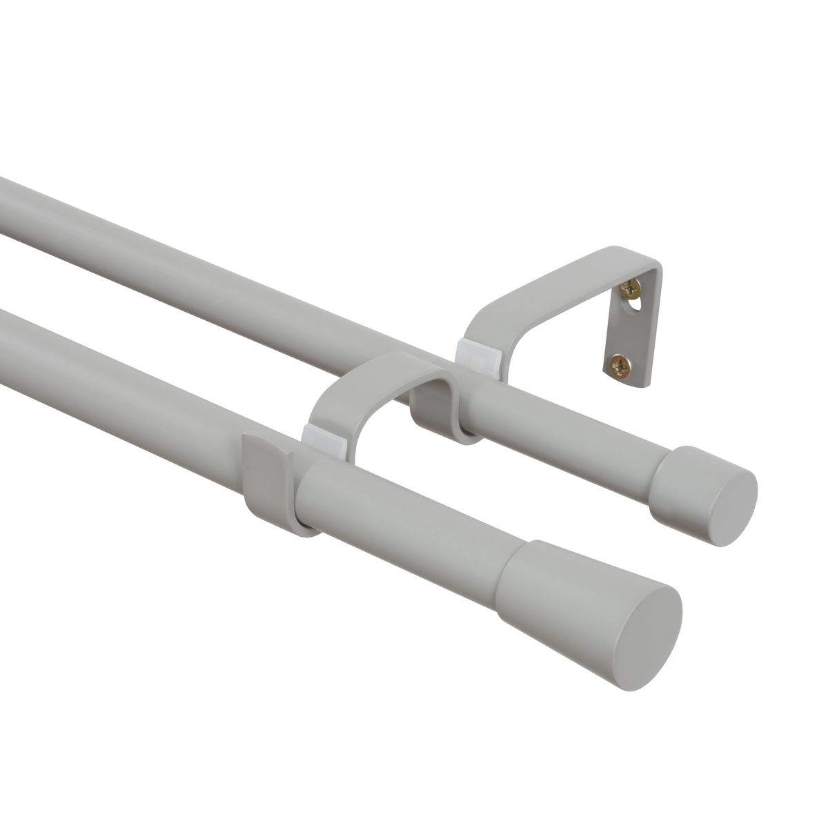 Karnisz Eris 160 cm podwójny szary mat 19/16 mm Inspire