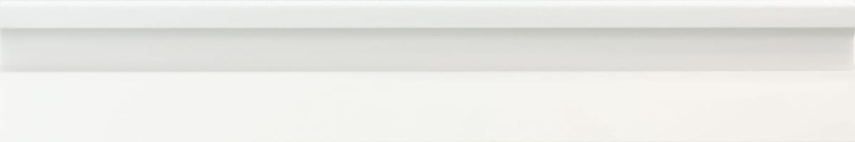 Listwa dekoracyjna dolna Empire Bianco biała 10x60 cm