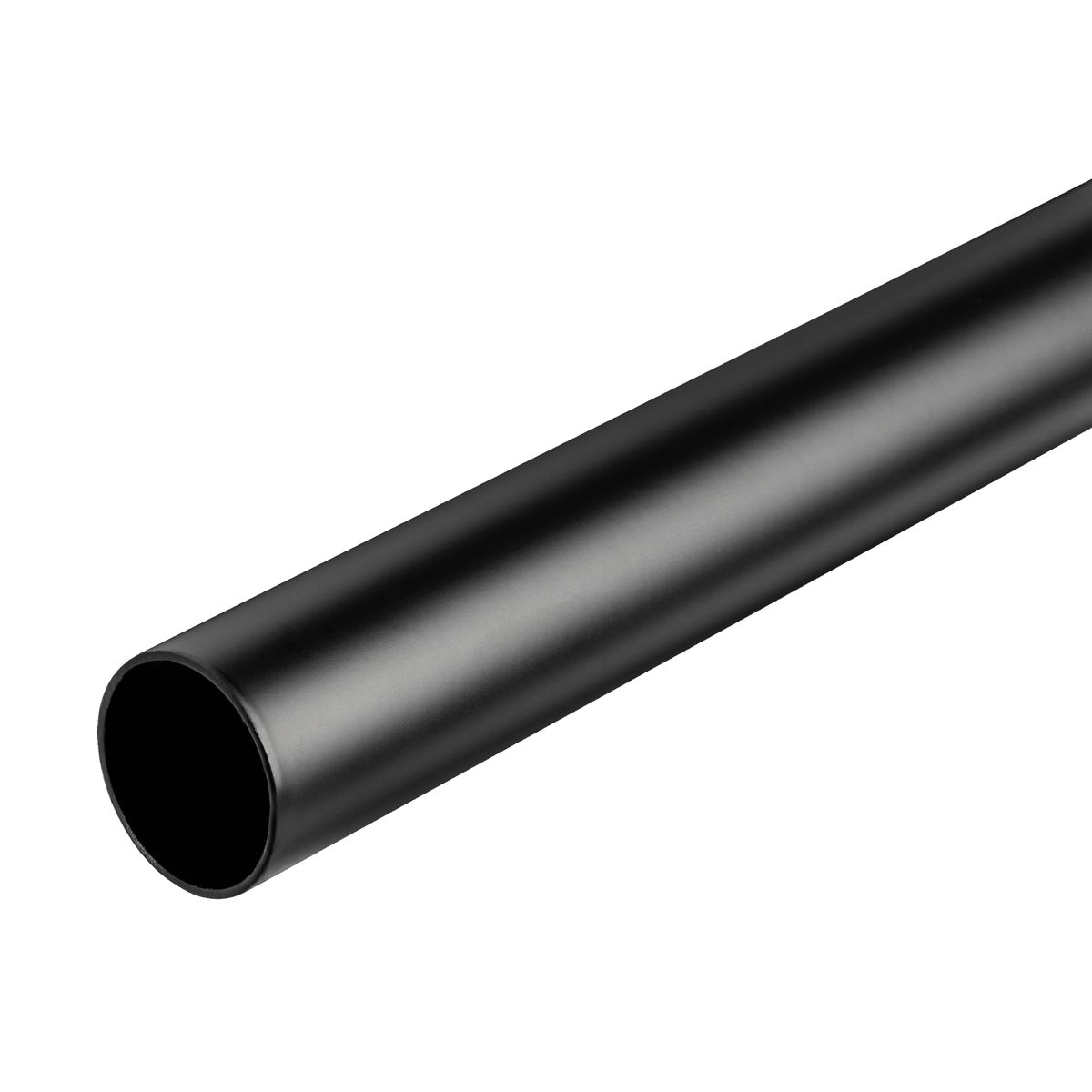 Drążek meblowy stalowy do szafy Tris Black 1 metr czarny Q25
