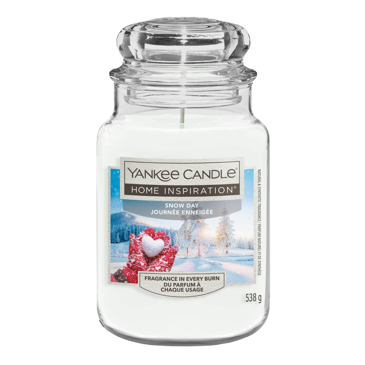 Świeca zapachowa w szkle świąteczna Snow Day Yankee Candle 538 g