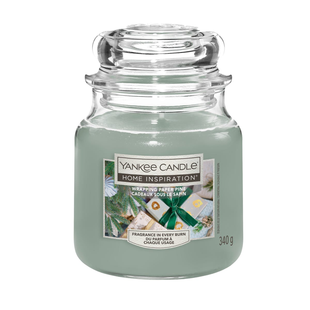 Świeca zapachowa w szkle świąteczna Wrapping Paper Yankee Candle 340 g