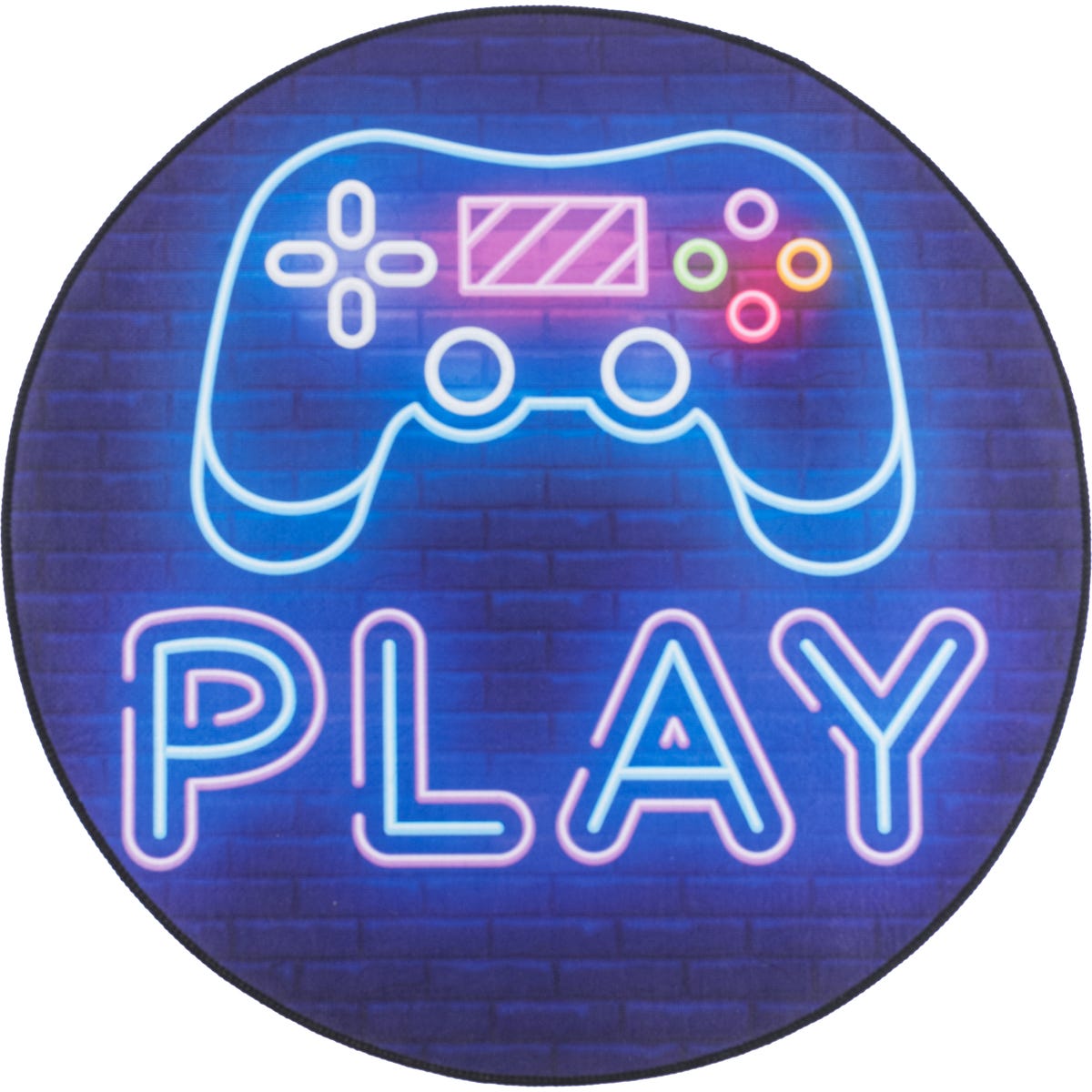 Dywan dzięcięcy okrągły Print 3D Play śr. 80 cm