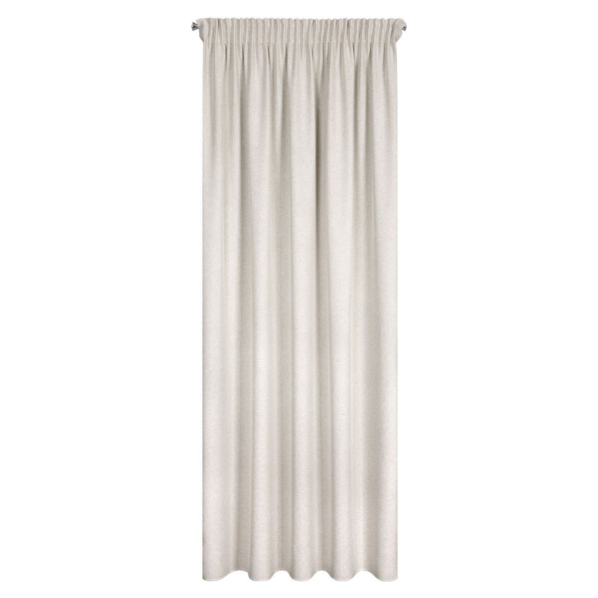 Zasłona Eris jasnobeżowa 140 x 270 cm na taśmie