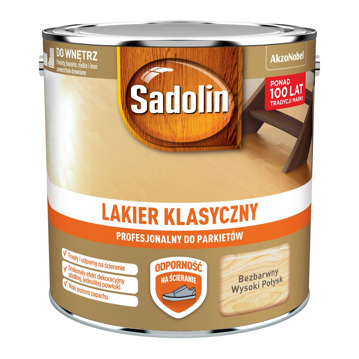 Lakier do parkietu klasyczny 2.5 l Sadolin