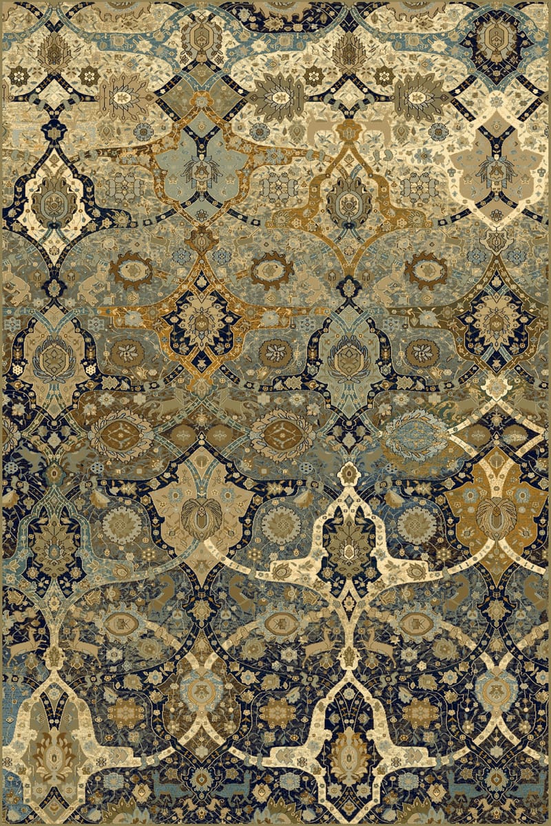 Dywan wełniany Kirman Koniak 170 x 235 cm