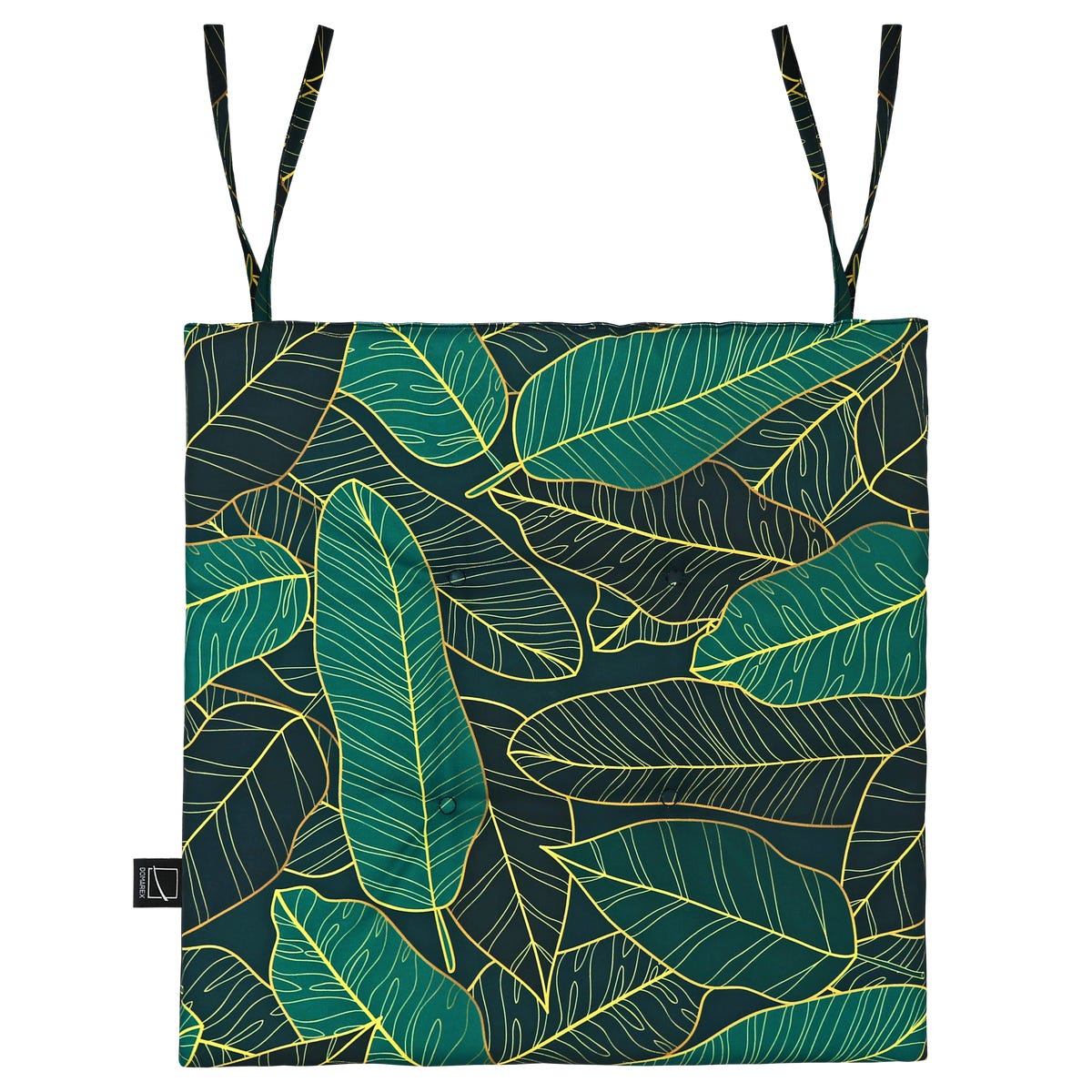 Domarex Poduszka na krzesło ogrodowe Lana Mia 40x40x2 cm zielona w liście