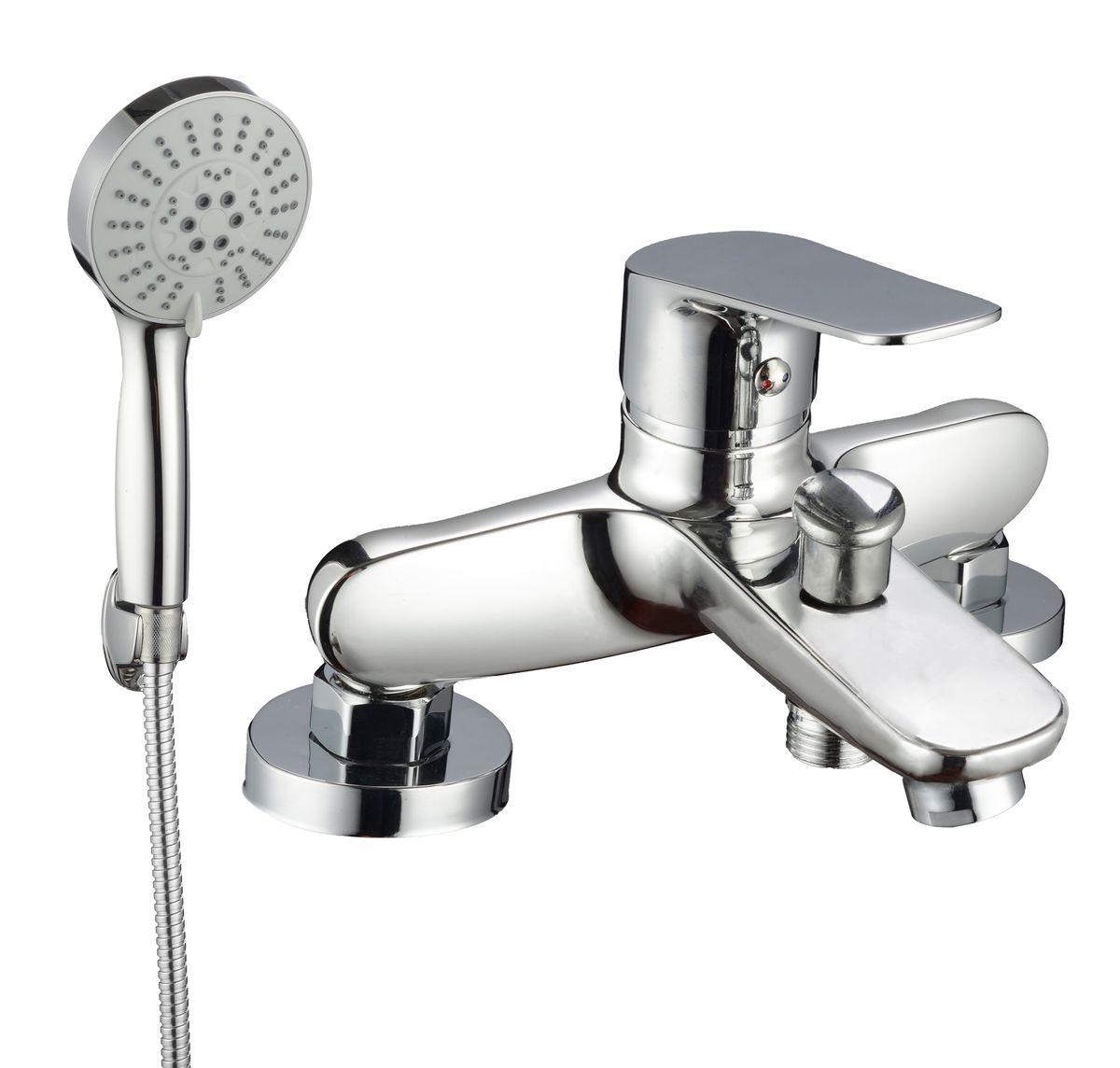 Liveno Bateria wannowa chromowana 2-otworowa 9 l/min Sigma 2