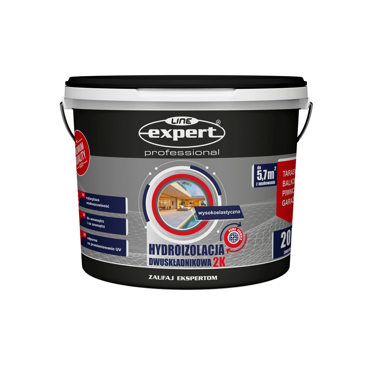 Hydroizolacja dwuskładnikowa Expert Line 20 kg