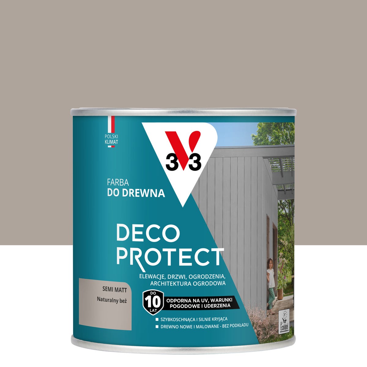 Farba do drewna Deco Protect Naturalny beż 0.5 l V33